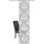 VISION S Schiebegardine VISION S "ORNAMI" Gr. 1, grau, B:60cm H:260cm, Polyester, Gardinen, HxB: 260x60, Schiebevorhang Bambus-Optik Digitaldruck