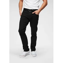 Regular-fit-Jeans CAMEL ACTIVE "HOUSTON", Herren, Gr. 42, Länge 36, schwarz (foreschwarz), Denim/Jeans, Obermaterial: 98% Baumwolle, 2% Elasthan, casual, regular fit lang, Jeans, im klassischen 5-Pocket-Stil