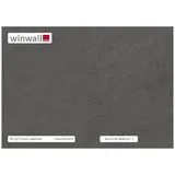 winwall Duschrückwand Duschrückwände ALU-Verbundplatte Dekor: Struktur Anthrazit, (1-tlg), Wandverkleidung aus Alu schwarz 19 cm x 27 cm