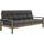 Karup Design "KNOB", Schlafsofa carob/charcoal 205x95x79 cm, / 190x130x40 cm