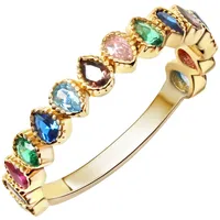 Fascination by Ellen K. Ring 375/- Gold Zirkonia bunt 050 (15,9) Damen