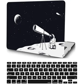 Hülle Kompatibel mit Neues MacBook Air 13,6 Zoll 2022 Freisetzung M2 A2681 mit Retina Display Touch ID, Plastik Hartschale Snap Case & Tastaturabdeckung für MacBook Air 13,6 Zoll, Astronaut