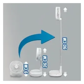 Starlyf Foldable Fan Standventilator weiß