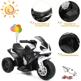 Costway 6V Elektro Motorrad Dreirad schwarz