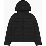 Champion Damen Jacke Hooded Polyfilled Jacket, Größe M in Schwarz NBK/NBK