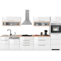 Kochstation Küchenzeile »KS-Wien«, Breite 350 cm, wahlweise mit E-Geräten