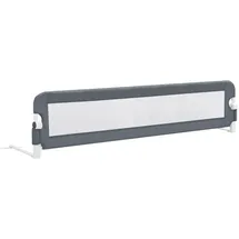 vidaXL Kleinkind-Bettschutzgitter Grau 180x42 cm Polyester