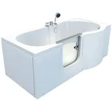 AcquaVapore Seniorenwanne mit Tür S12-L Badewanne 170x85cm