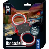 Die Drei ??? Kosmos Die DREI ??? Alarm-Handschellen 632625, Kinder Handschellen zum Spielen ab 8 Jahren in 3 Größenstufen, Detektiv Gadget für DREI Fragezeichen Fans, Spielzeug, Silver