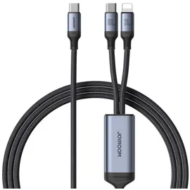Joyroom USB-C auf USB-C/Lightning 1,5 m Schwarz