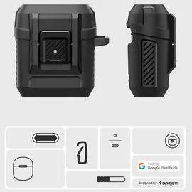SPIGEN Lock Fit matte black Google Pixel Buds 2a