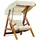 Casa Padrino Luxus Hollywood Schaukel Cremefarben/Braun 2-Sitzer