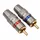 SINUSLIVE CS-2 Cinchstecker Rot/Blau