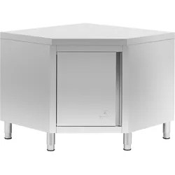 Eckschrank Edelstahl - 100 x 100 cm - Royal Catering RCCC-1000