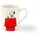 Thalia Kaffeetasse 0,3 l Grau/Rot