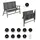 Dehner Colmar 127 x 99 x 61,5 cm Grau