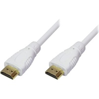 Techly HDMI Kabel A M/M high speed 5m weiss 5 m HDMI), Video Kabel