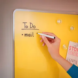 Leitz Cosy Whiteboard aus Glas 450 x 450 mm, gelb