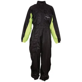 Modeka Black Rain Regenkombi 1 Teiler, schwarz-gelb, 2XL