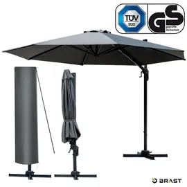 Brast Alu Ampelschirm Ø300 cm grau