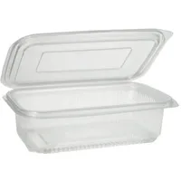 Papstar Verpackungsbecher mit Klappdeckeln 50 St. Transparent