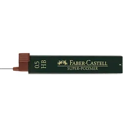 FABER-CASTELL SUPER-POLYMER Feinminen-Bleistiftminen schwarz HB 0,5 mm, 12 St.