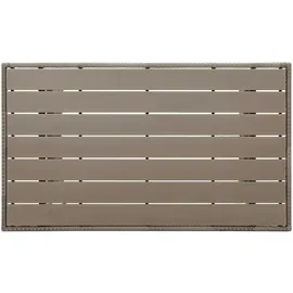 vidaXL Gartentisch Grau 120x70x66 cm Poly Rattan
