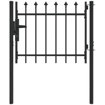 vidaXL Gartentor 100 x 75 cm Grau