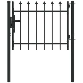 vidaXL Gartentor 100 x 75 cm Grau