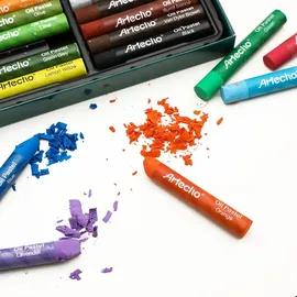 luxuskollektion Artecho Ölpastellkreide Set 48er lichtechte Farben Mischen