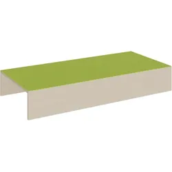 Rechteck-Podest 2seitig offen, Linoleum-Deckplatte