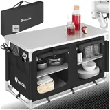 Tectake tectake® Campingschrank Komfort mit 4 Fächern, faltbar, Stauraum mit 4 Fächern, 97 x 47,5 x 56,5 cm
