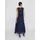 VILA Maxikleid Spitzenkleid Blau 34