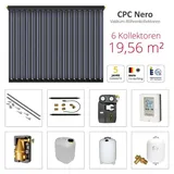 Solarbayer Komplettsolarpaket CPC NERO 6B Bruttogesamtfläche 19,56m2 Vakuumröhre