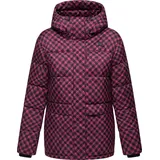Ragwear Damen Winterjacke mit Hahnentritt-Muster