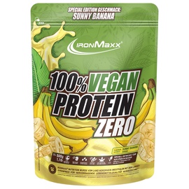 Ironmaxx 100% Vegan Protein Zero 500g - Sunny Banana