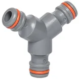 Bradas Y-Stück Schlauchverbinder 1/2 Stecksystem weiß