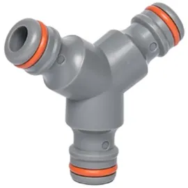 Bradas Y-Stück Schlauchverbinder 1/2 Stecksystem weiß