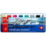 Caran CDache CARAN d'ACHE Gouache STUDIO, in Tabletten, 8er Etui