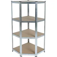 Estexo Steckregal Eckregal Lagerregal 160x70x40 cm Werkstattregal Kellerregal verzinkt