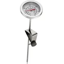 Küchenprofi Frittierthermometer, Temperaturmesser zum Frittieren, Pochieren und Garen, mit praktischem Clip, Länge: 21,2 cm