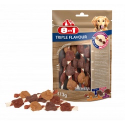 8in1 Triple Flavour Skewers Hundesnacks 6 Packungen