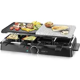 EMERIO RG-126708 Raclette-Grill schwarz für 8 Personen