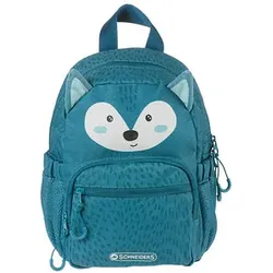 SCHNEIDERS Kindergartenrucksack Wolf Kunstfaser petrol