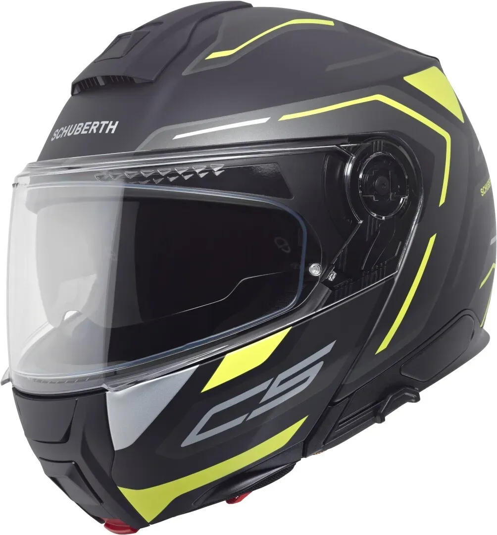 Schuberth C5 Omega Helm, zwart-geel, M Voorman