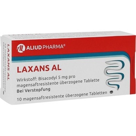 Aliud Laxans AL magensaftresistente überzogene Tabletten 10 St.