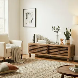 CaliCosy Liam TV-Lowboard 35x45x140 cm Braun Holzwerkstoff