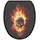 Sanilo WC-Sitz Totenkopf in Flammen Braun