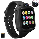 Umblue Smartwatch für Kinder, Kinderuhr mit Schrittzähler, 26 Kinder-Spiele, Kamera, Musik, Geschenke für Kinder und Spielzeug für Jungen und Mädchen von 2 bis 13 Jahren, Schwarz , normal, Modern