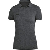 Jako Premium Poloshirt anthrazit meliert 44 Damen